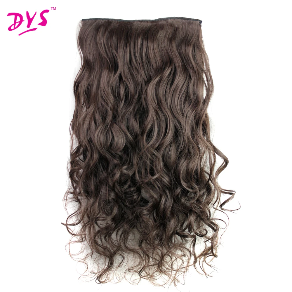 Deyngs 5 Clips in Hair Extensions One Piece Long Wavy