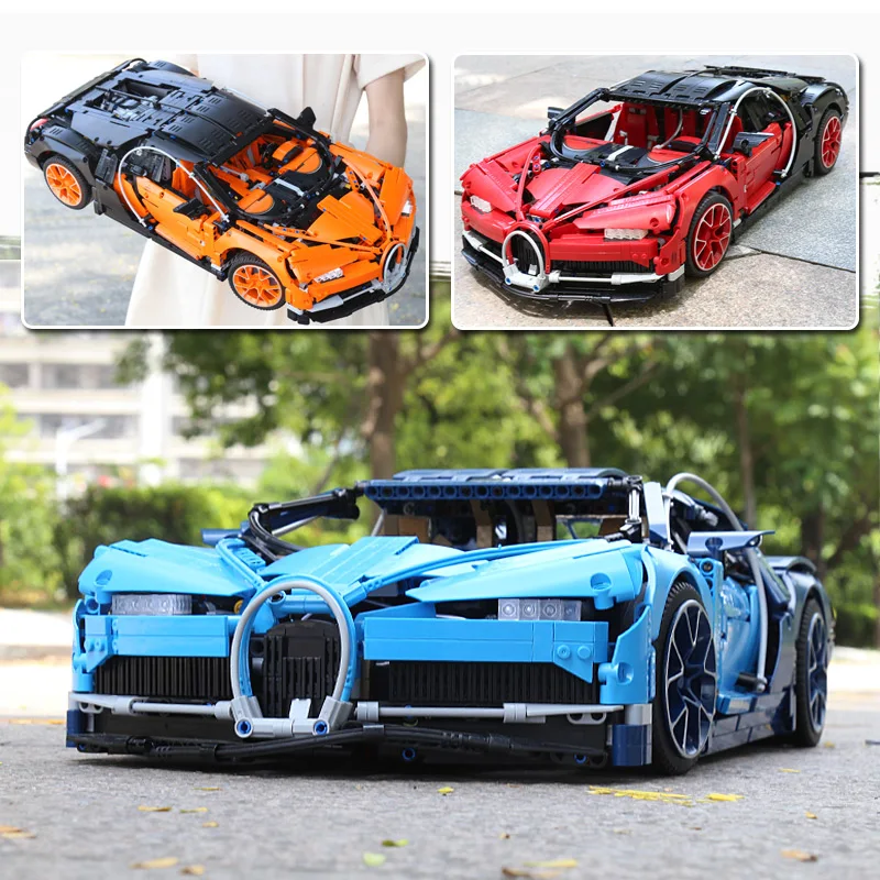

In Stock Technic Blue Racing Car Model DIY Chilren Toys Model Building Blocks Assemblage Bricks Christmas Gifts