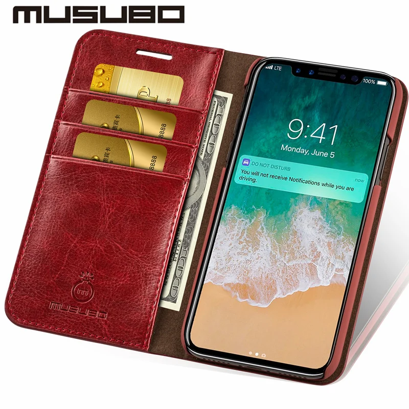 Musubo кожаные чехлы для iphone 11 Pro XS MAX Роскошный кошелек сумка телефона чехол x 8 Plus 7 6s 6