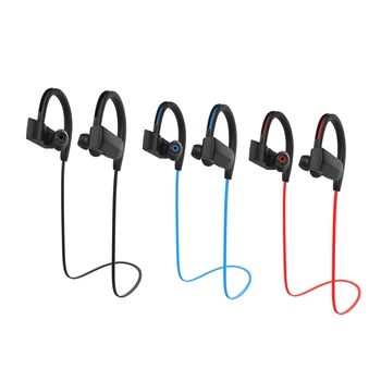 

IPX5 Waterproof Shock Bass Stereo Wireless Bluetooth Sports Headset Ear-hook Earphone In-ear earphone Real Sound Quality
