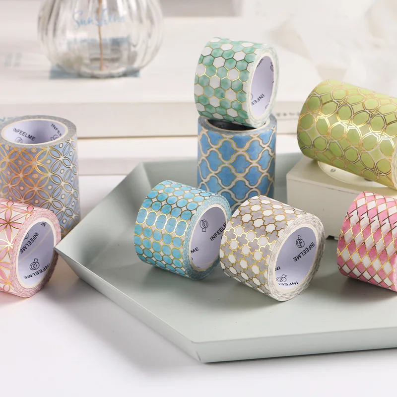 

Length 5 m Alice in Wonderland Series Gilding Washi Tape DIY Scrapbooking Sticker Label Masking Tape School Office Supply