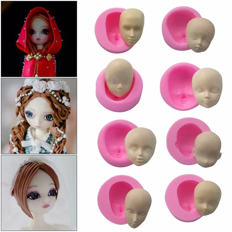 

3D Baby Face Cooking Tools Silicone Mold Cake Chocolate Candy Jelly Baking Mold Fondant Cake Decorating Tools