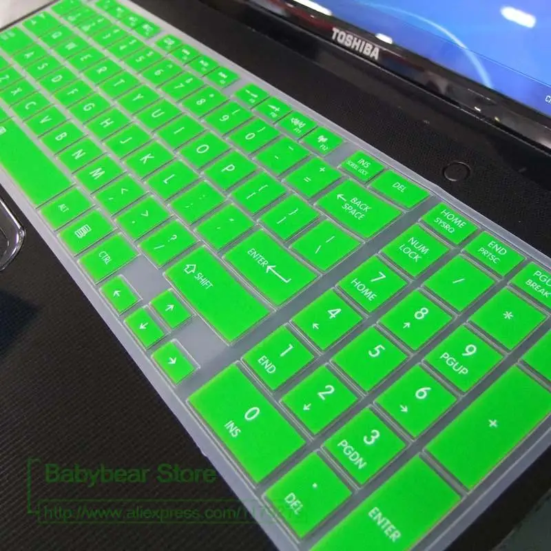 Новая силиконовая накладка на клавиатуру для Toshiba Satellite C850 L850 L855 L50 P50 S955 C50 A R800 L650D