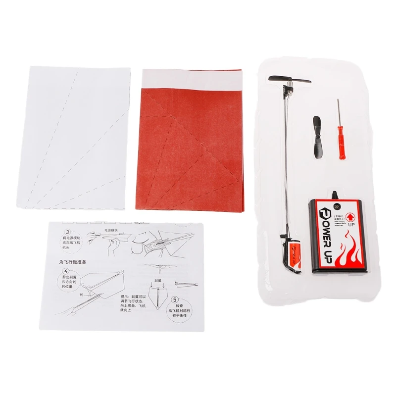 

1Set Electric Motor Paper Airplane Model DIY Power Up Flying Plane Kids Toys