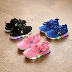 2018 Atan para Arriba los Zapatos Llevados Sólidos de la Malla Del Bebé Moda Fresca Que Brilla Intensamente Encendida Muchachas de los Muchachos Zapatos Que Refrescan las Zapatillas de Deporte Unisex Del Bebé los Niños Pequeños 2018 Atan para Arriba los Zapatos Llevados Sólidos de la Malla Del Bebé Moda Fresca Que Brilla Intensamente Encendida Muchachas de los Muchachos Zapatos Que Refrescan las Zapatillas de Deporte Unisex Del Bebé los Niños Pequeños