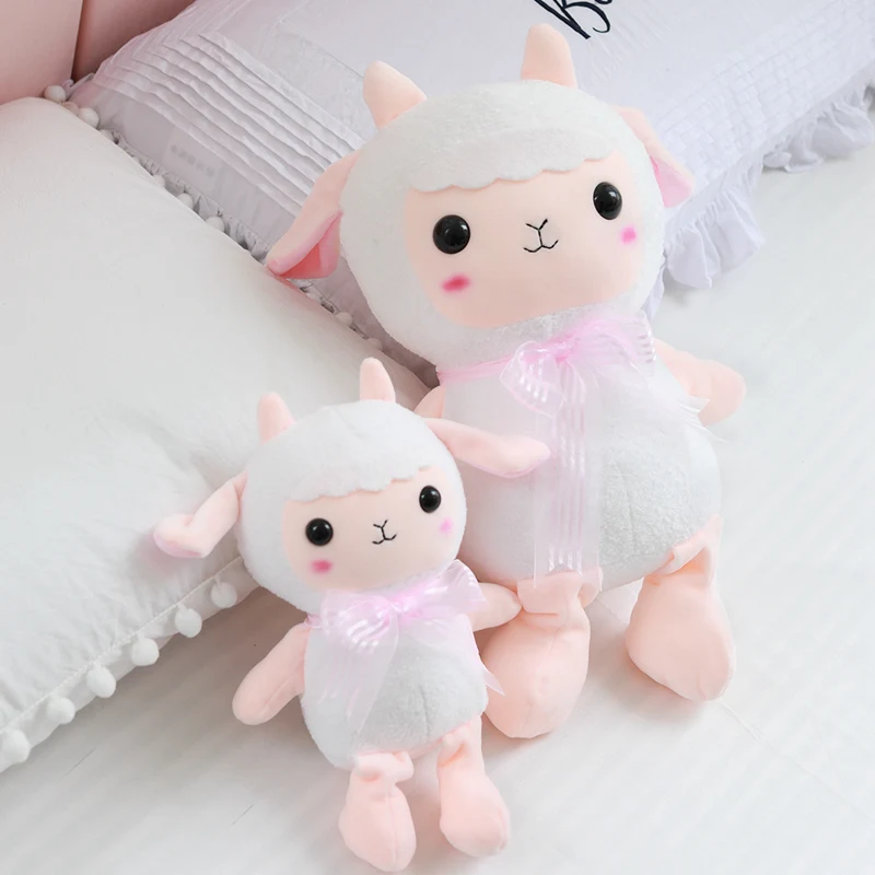 

Lovely 30/50cm Cartoon Sheep Plush Doll Toy Soft Stuffed Animal Plush Cute Sheep Birthday Gift for Girl Baby Kids Children