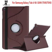 360 Вращающийся чехол для samsung Galaxy Tab A 10,1 T510 T515 чехол-подставка из искусственной кожи чехол для SM-T510 SM-T515