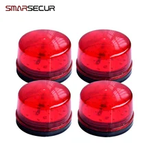 Wired Strobe Siren 12V 24V 220V Signal Warning Light Flash Siren LED Lamp Highlight Alarm Lamp for Alarm Systems Security Home