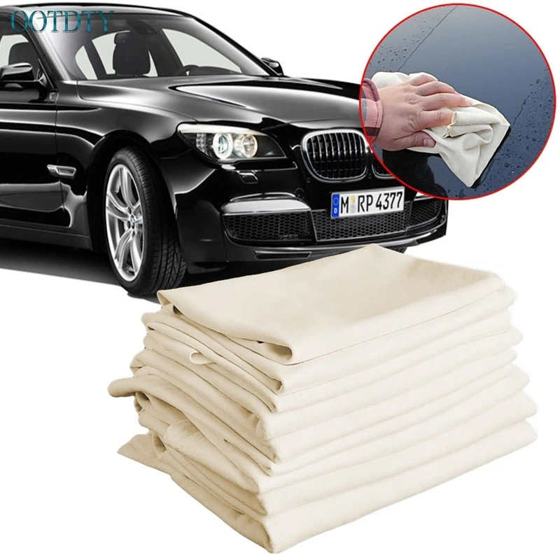 Hot Sale Natural Shammy Chamois Leather Car Cleaning Clean Towels