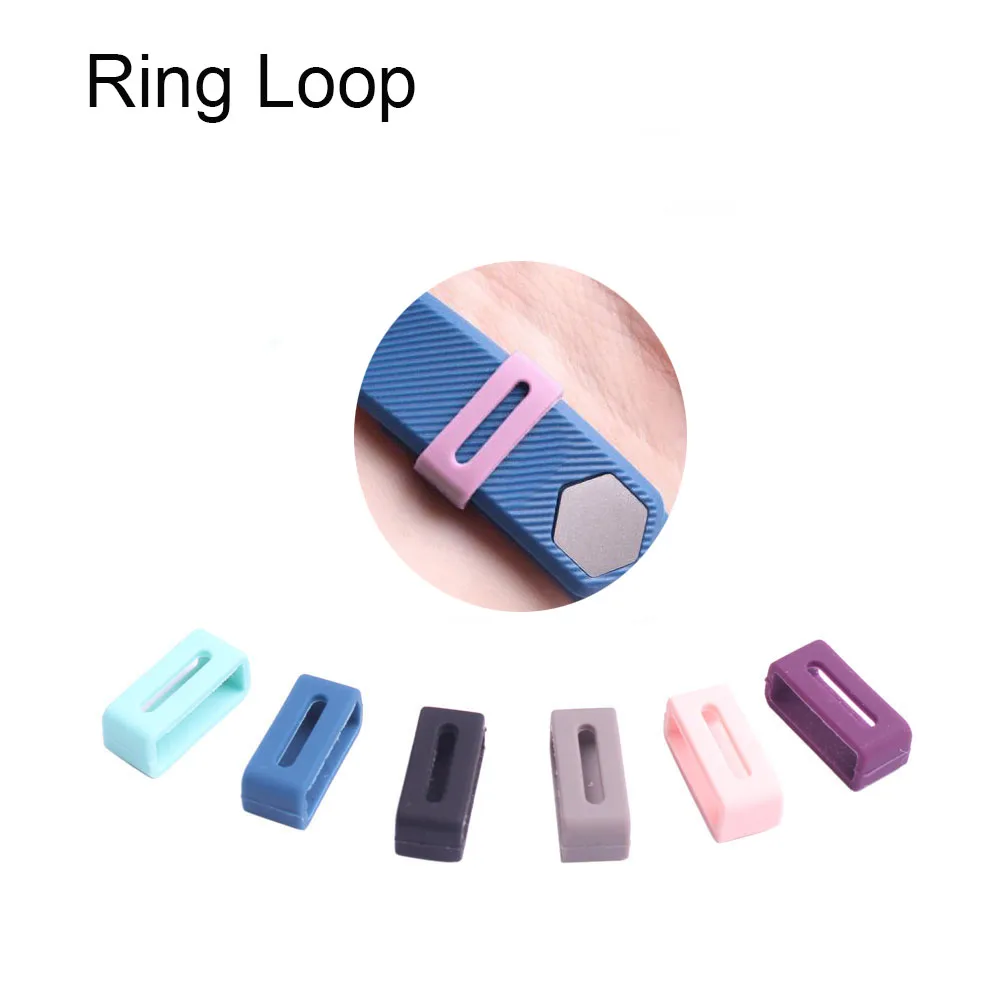 

Ring Loop of Watch Strap buckle Luxury Silicone Security Band Clasp Ring Loop Fastener For Fitbit ALTA Strap buckle