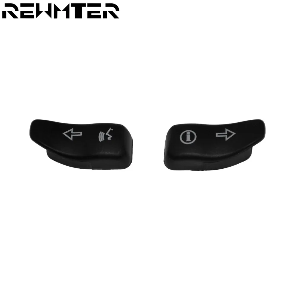 Motorcycle Turn Signal Extension Caps Black Bike Switch Button For