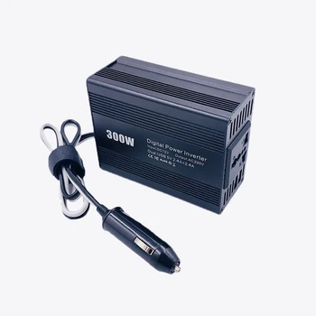 

New 300W Car Power Inverter Car Styling Pure Sine Wave Power Inverter Ac Dc Converter Adapter Dual Usb Charger Black Us Plug
