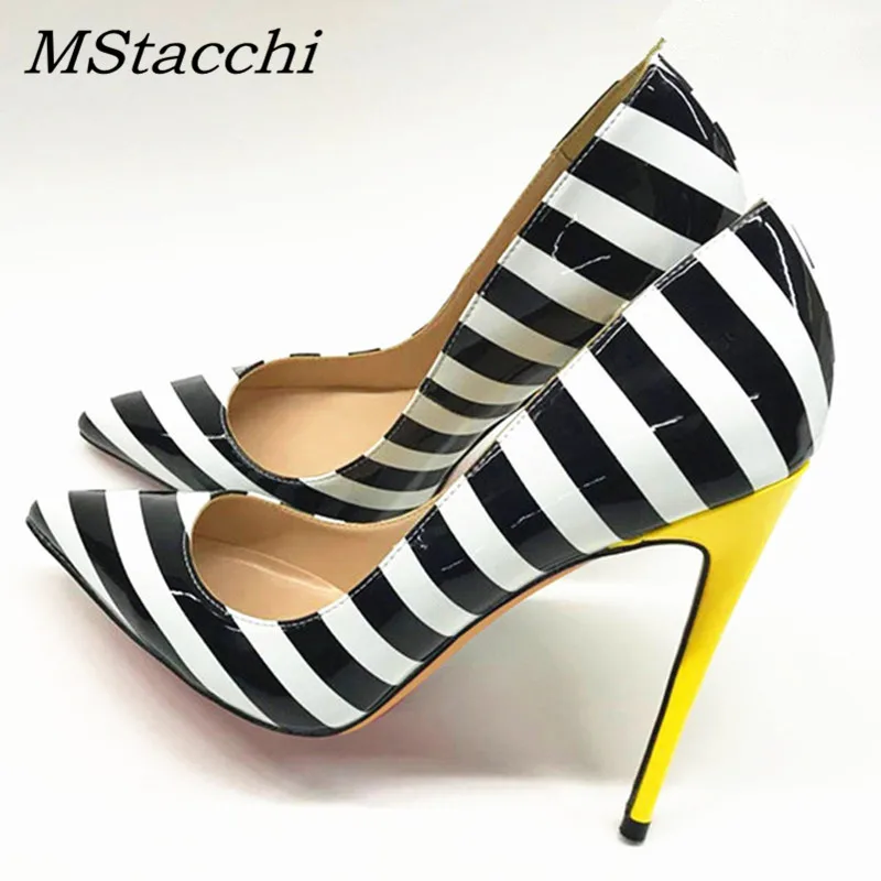 zebra high heels shoes