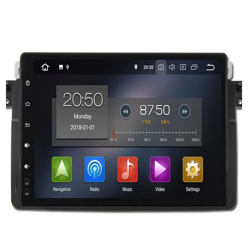 Cheap New come ! 2019 4G LTE 1 Din Android 9.0  Car Radio For BMW E46 Navigation M3 Rover 75 318/320/325/330/335 GPS DVD Player DAB+ 3