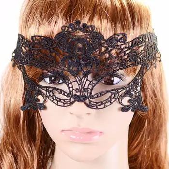 

KLV Women Clothes Face Decoration 4 Color Lace Floral Sexy Elegant Mysterious Mask for Party&Halloween 18Apr27