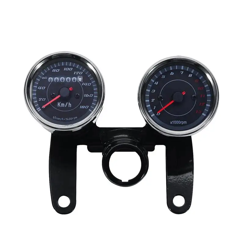 Motorcycle LED Odometer Speedometer Tachometer Speedo Meter Bracket For Harley