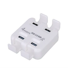 Computer Peripherals 4 Port USB 3.0 HUB with Dustproof Cover and DC Port for Mobile Hard Drive/USB Flash Disk/Card Reader Device