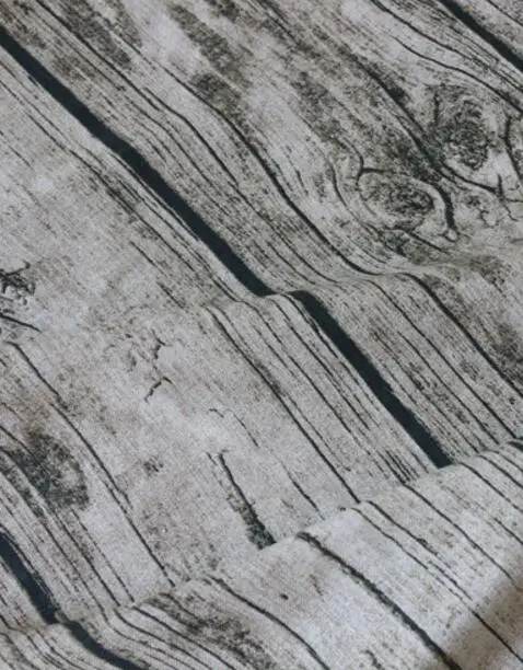 50x145 см Ретро винтажная обивка деревянный узор хлопок льняная ткань по метру хлопчатобумажная пенька ткань домашняя Ткань для шитья