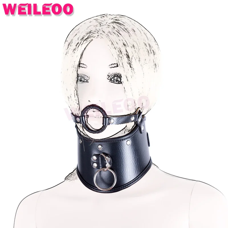 open mouth gag ring collar bdsm collar slave collar slave bdsm font b sex b font
