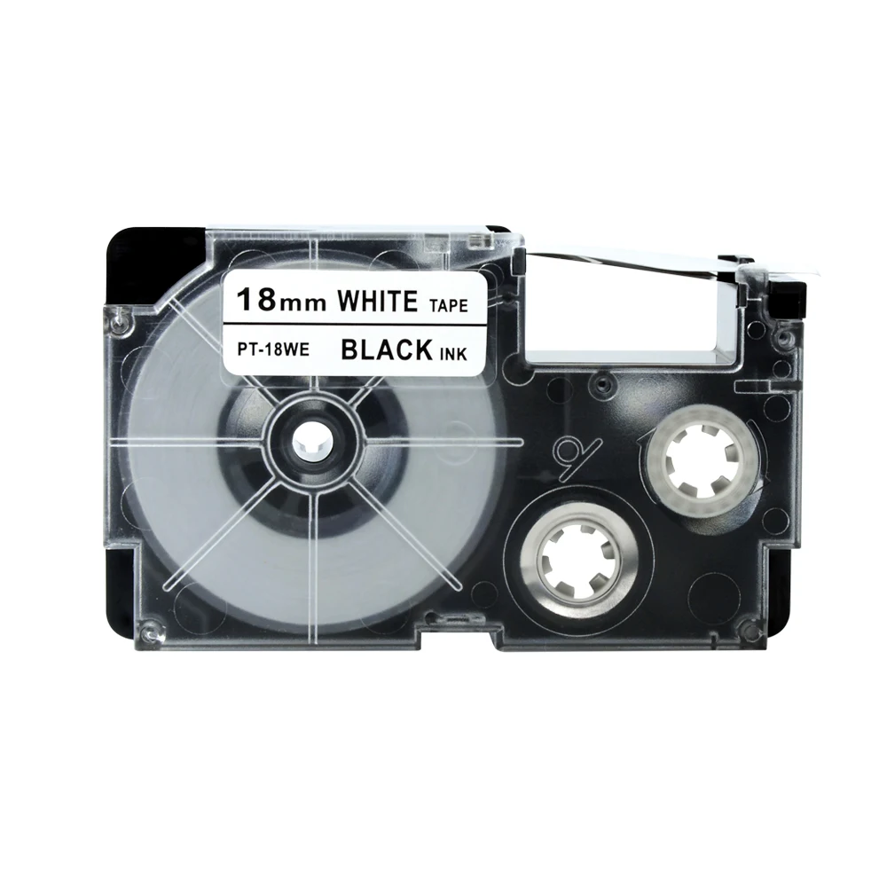 30PK EZ label tape cartridge 18mm*8m black on white XR 18WE/XR 18WE1in Printer Ribbons from