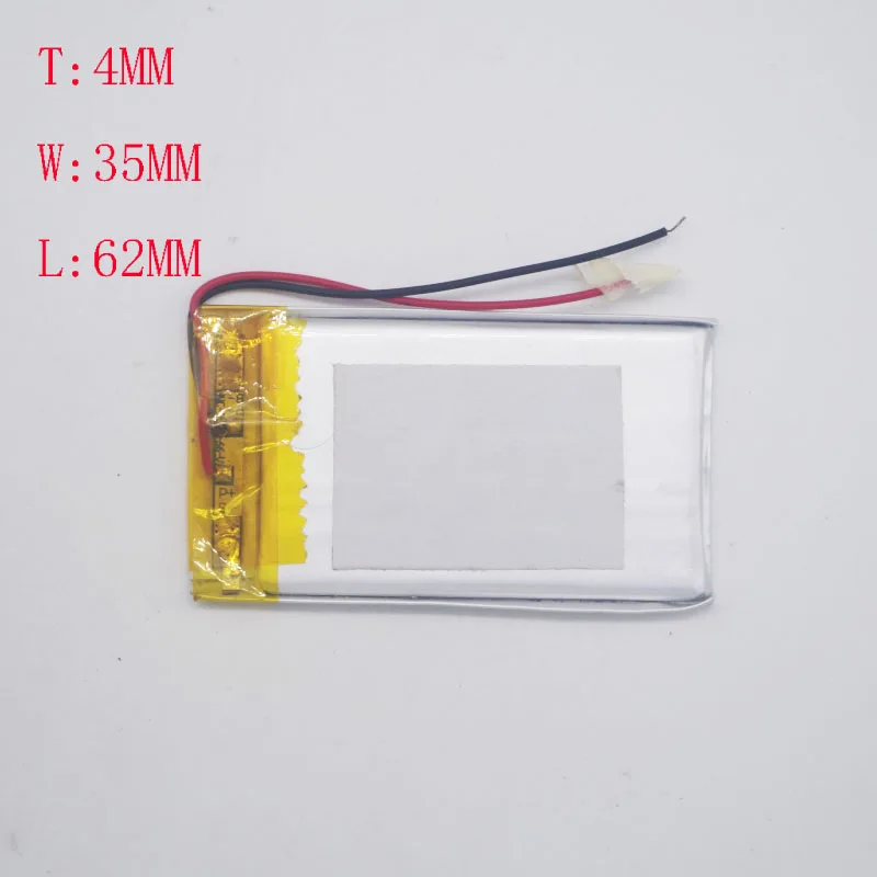 3,7 V литий-полимерный аккумулятор 403560/403562 1000 mAh MP3 MP4 Малый динамик аккумулятор