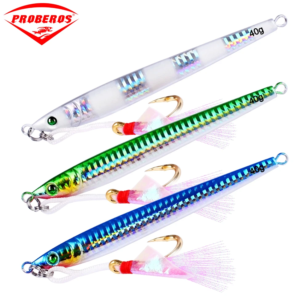 5pc Lead Metal Fish Jigs Baits 18-21-30g Fishing Lure 5 Color Bassbaits Jiggings