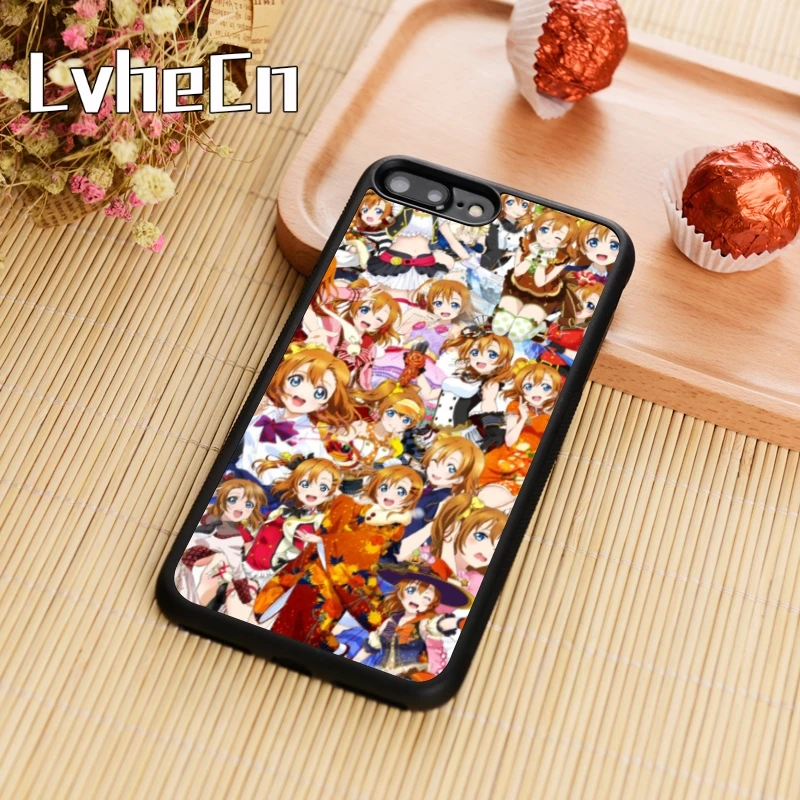 LvheCn аниме Love Live чехол для телефона iPhone 5 6 6s 7 8 plus X XR XS max 11 Pro samsung Galaxy S7edge S8 S9 S10 |