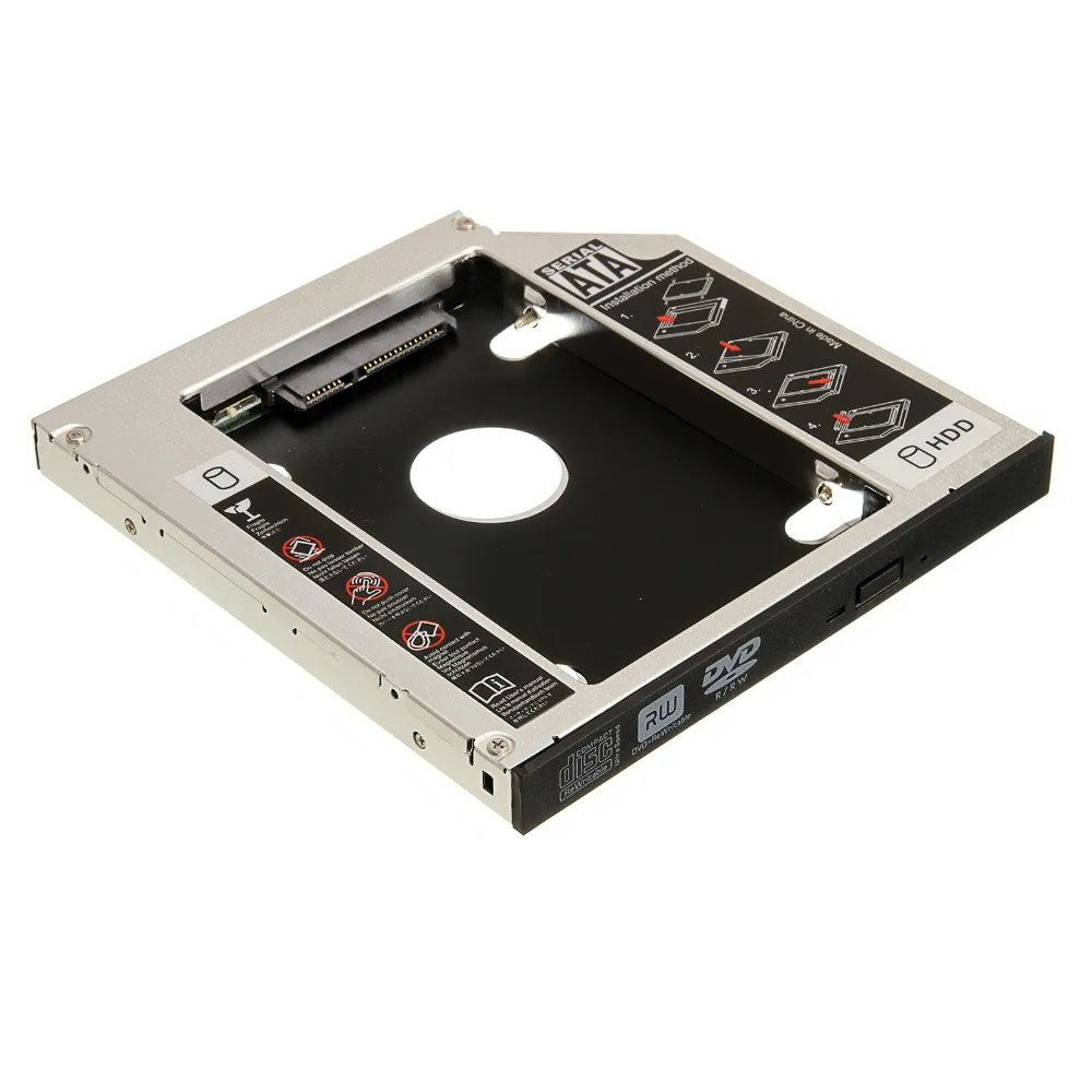 100pcs Universal Second 2nd Hard Disk Drive Caddy For Laptop 12.7mm