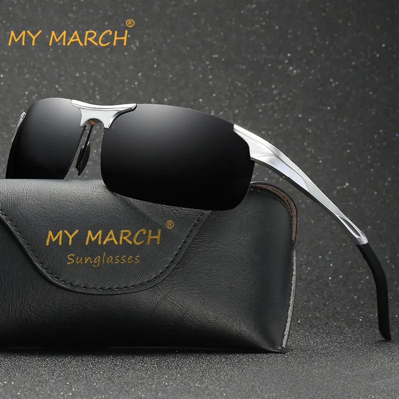 MYMARCH брендовые дизайнерские винтажные поляризационные солнцезащитные очки