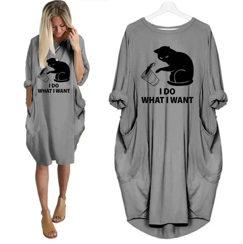 

2019 new Fashion T-Shirt for Women i do what i want funny cat lover Tshirt Plus Size Tops Graphic Tees Women Off The Shoulder