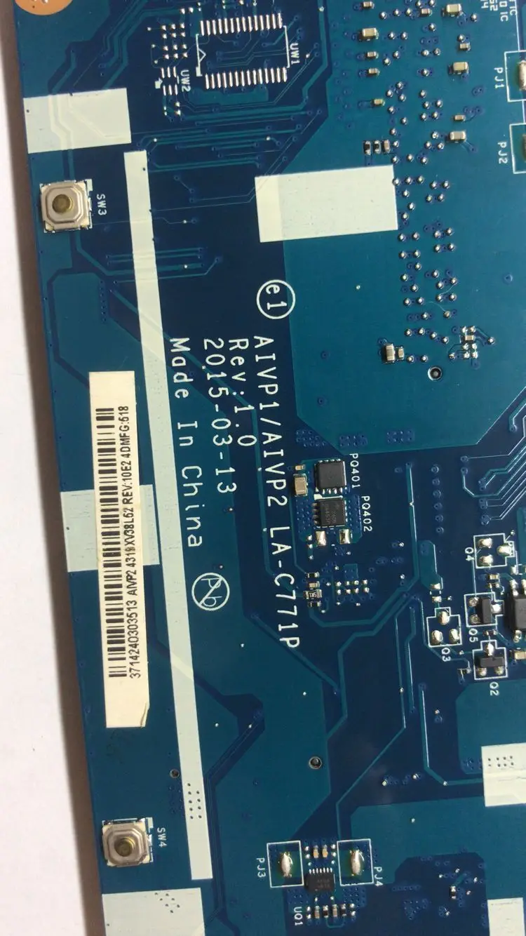 AIVP1/AIVP2 LA-C771P материнская плата подходит для lenovo B50-10 100-15IBY материнская плата для ноутбука cpu N2840 DDR3 тестовая работа