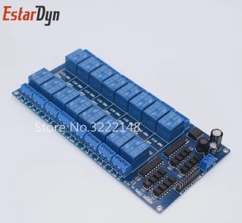 

1pcs 12V 16 Channel Relay Module ARM PIC AVR DSP Electronic Relay Plate Belt optocoupler isolation