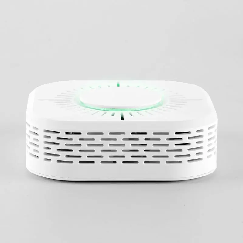 

White Smart Wireless WIFI Smoke Detector Fire Alarm Temperature Sensor for Home Security Remote Control Gadgets
