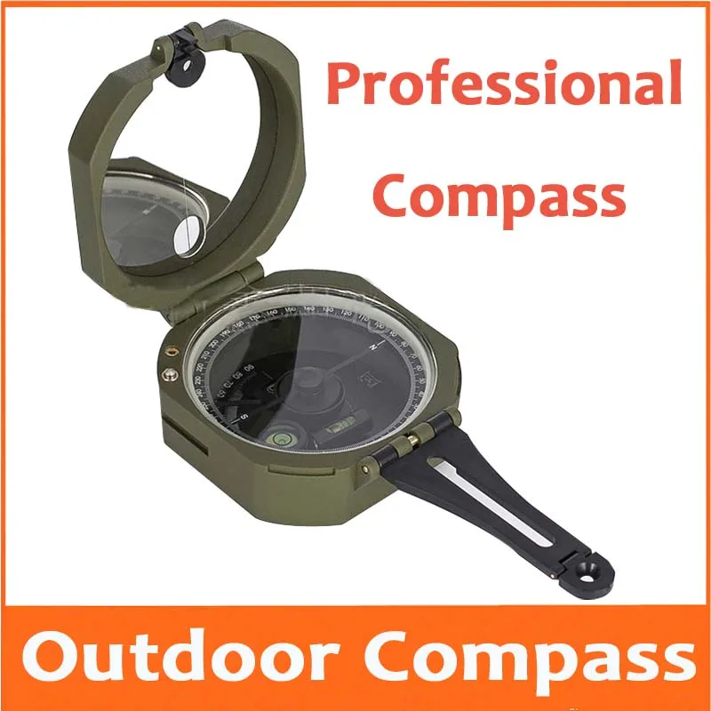 

Kirsite Professional Outdoor Travel Compass Multifunctional Slope direction measurement Fluorescent dial geography Camp Compass