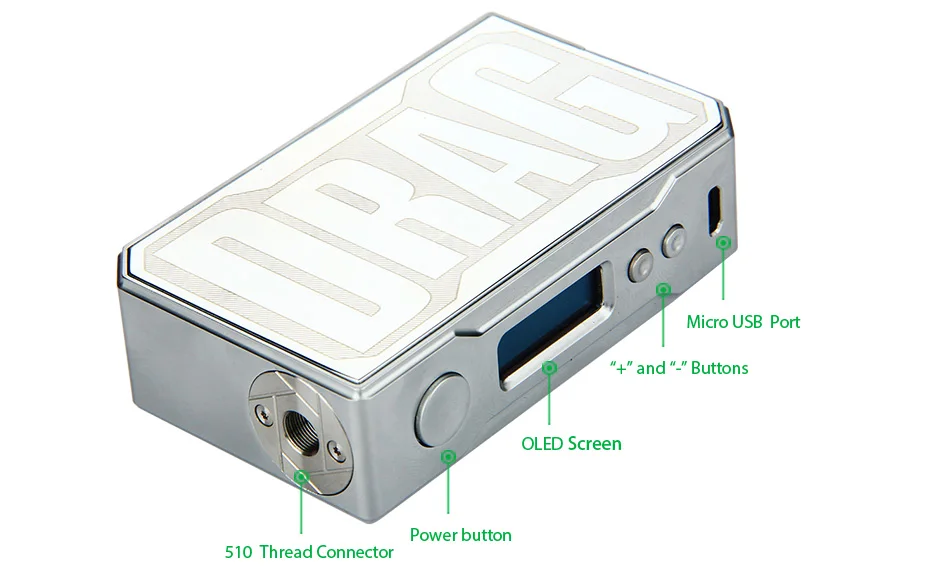 VOOPOO DRAG 157W TC Box MOD W/O Battery