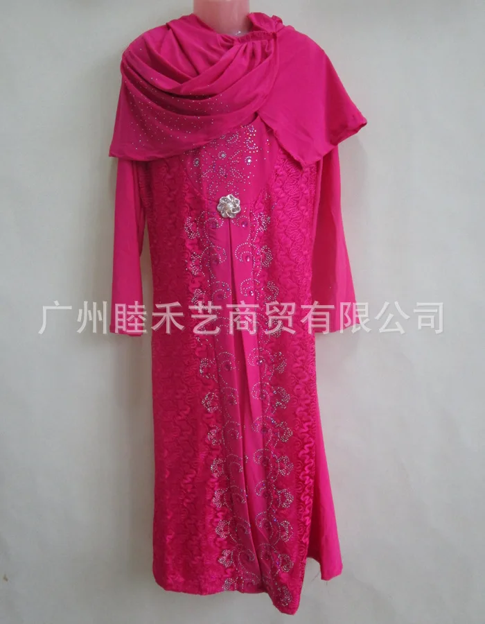 Jilbabs And Abayas Abayas Real Rushed Children Linen Formal Lace Djellaba font b Islamic b font