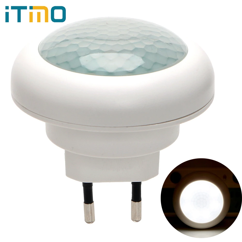 

ITimo LED Night Light Plug-in Wall Lamp Indoor Lighting Socket Lamp Luminaire With Motion Sensor Energy Saving EU Plug