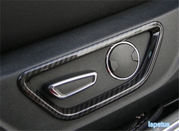 

Lapetus Seat Backrest Adjust Bottom Decoration Cover Trim Carbon Fiber Style Fit For Ford Mustang 2015 2016 2017 2018 2019 ABS