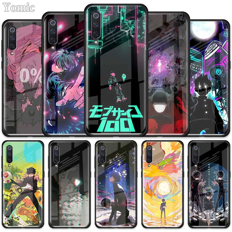 

Anime Mob Psycho 100 Tempered Glass Case for Xiaomi Redmi Note 7 6 Pro K20 Pro Redmi 7 Mi 9 Mobile Phone Cases