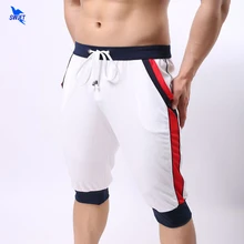 Летний Для мужчин s спортивные для бега облегающие шорты Для мужчин Бодибилдинг короткие плавки капри мужской спортзалы фитнесс Мужские Шорты для купания для тренировки пляжные