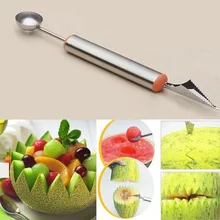 Useful Kitchen Fruit Plate Design Vegetable Melon Carving Cutter Baller Scoop practical chic quality melon scoop and baller