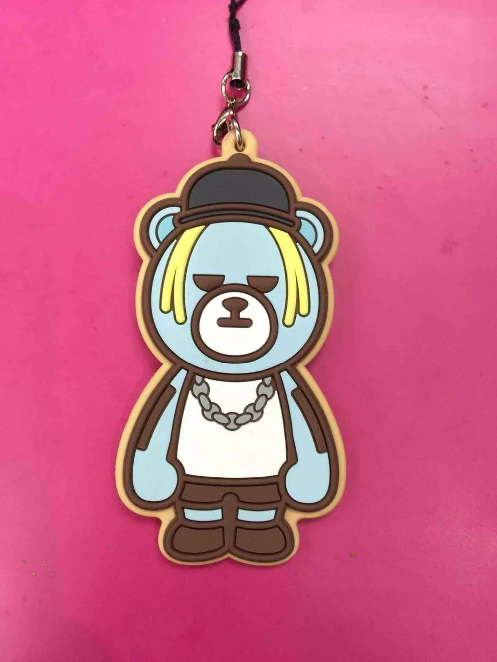 G358 1pcslot Original Japanese anime figure BIGBANG BEACH rubber Silicone sweet smell mobile phone charms keychain strap