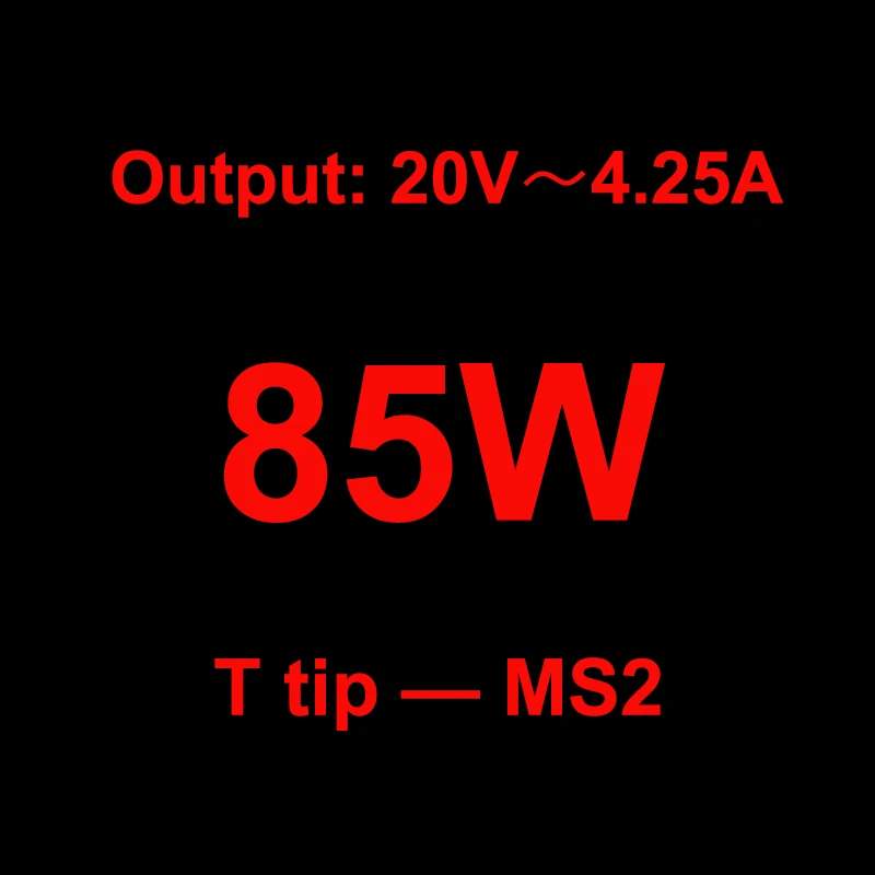 ЕС 45 Вт 60 Вт 85 Вт ноутбук адаптер для зарядного устройства переменного тока 14,5 в 3.1A/16,5 в 3.65A/18,5 в 4.6A/14,85 в 3.05A/20 в 4.25A Европа США Великобритания Австралия вилка - Цвет: Черный