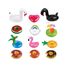 4 шт. пончики надувные плавающие стаканчики для напитков, держатель для горячей ванны, бассейна, пляжа, воды, веселья, вечерние, поплавок, кольцо для плавания