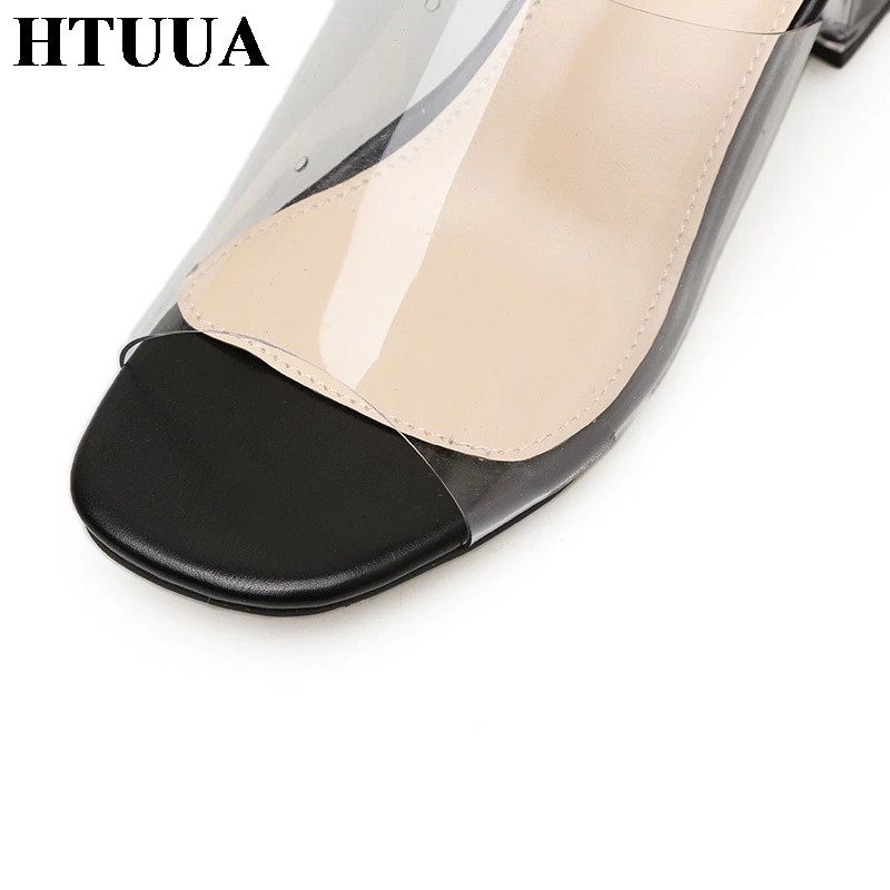 HTUUA/2018 г. Модные летние нежаркие шлепанцы в европейском стиле женские прозрачные