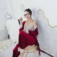 Сексуальные женские кружевные бархатные пижамы наборы новая стильная Пижама Наборы Топы с v-образном вырезом пижамы наборы