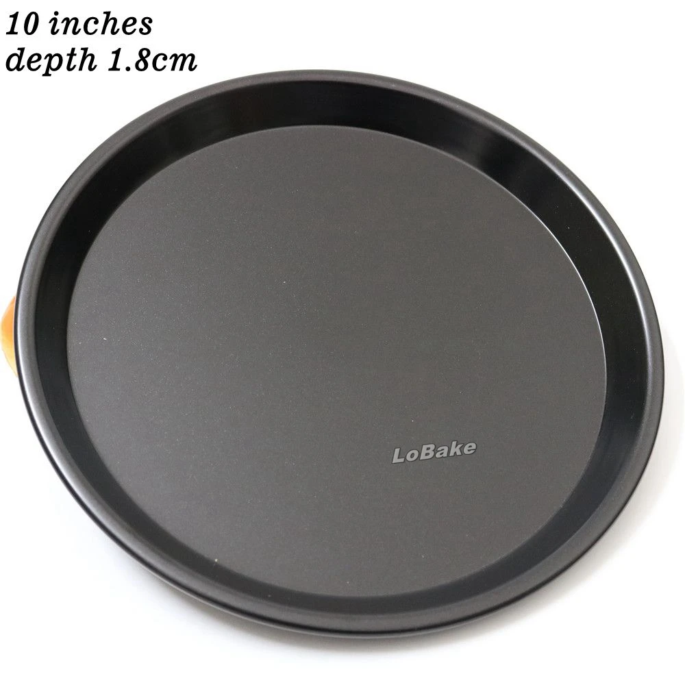 Good quality 10 inches 1.8cm depth nonstick aluminium alloy round shape