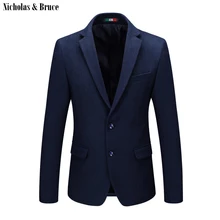 N& B, американский мужской блейзер, шерстяное платье, пальто, королевский синий костюм, куртка,, сценические костюмы для певцов, Мужской приталенный Блейзер, куртка SR10