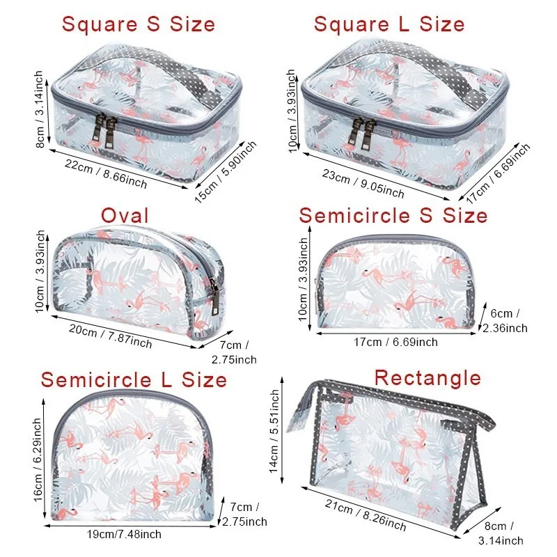 للماء شفافة PVC حمام التجميل حقيبة المرأة حافظة للمكياج السفر سستة ماكياج الجمال غسل المنظم أدوات الزينة تخزين عدة