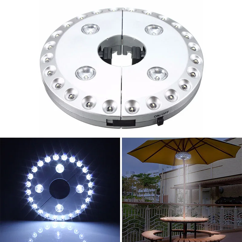 

Hot Cantilever Patio Umbrella Light Outdoor Cantilever Pool Cordless Stand Deck Light Table Camping XJS789
